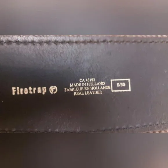 Red Black Wide Leather Waist Belt Size S 30 Vintage Statement Cincher - Picture 4 of 9